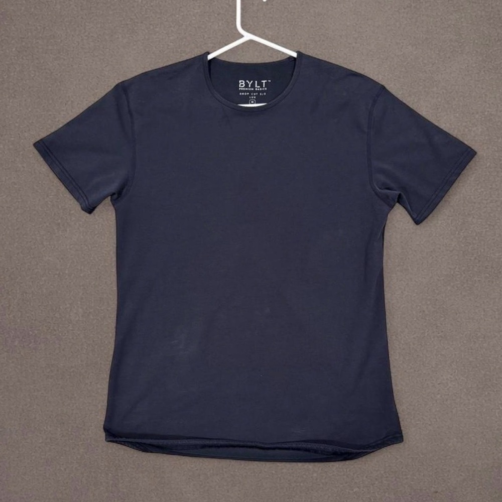 BYLT Premium Basics Medium Slim Navy Blue Tee